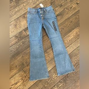 J. Crew factory full length flare Jean in signature stretch, size 28